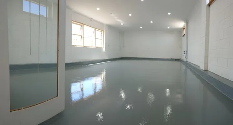 Floor After Epoxy Flooring Installation