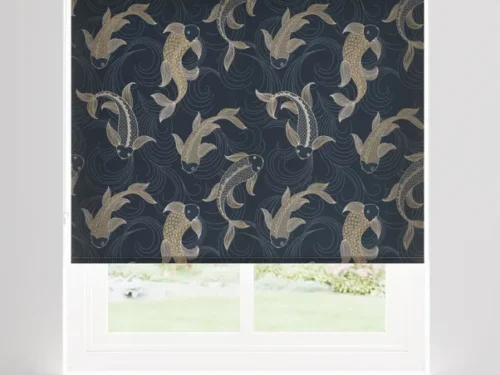 Decorative Fish Moisture Resistant Navy Daylight