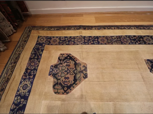 R3358 Vintage Turkish Carpet Patchwork
