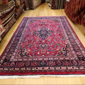 Vintage Persian Mashad Carpet