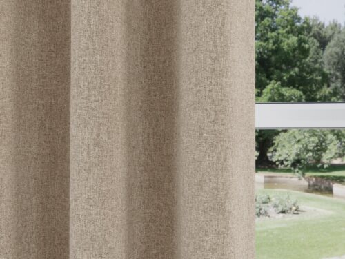 Eyelet Blackout Curtains Natural