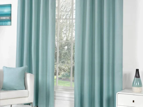 Eyelet Curtains Duck Egg Blue