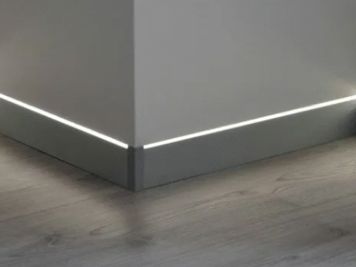 LED stainless steel skirting board