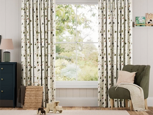 Molly Bear & Friends Natural Curtains