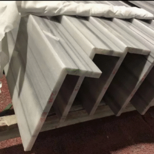 Zebra White Marble L-Moulding