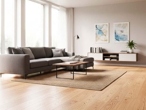 25mm (14/3mm) Brushed Matt Lacquered Engineered Oak Flooring