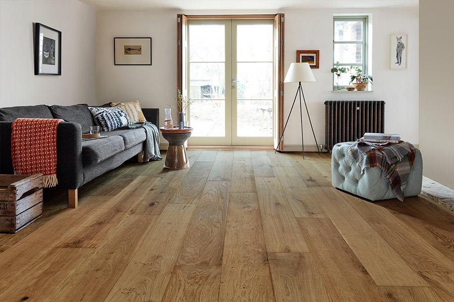 Galleria Professional Engineered Rustic Oak Flooring 20mm x 240mm Vintage Natural Brushed & Oiled