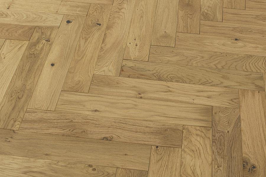 Galleria Professional Engineered Rustic Oak Herringbone Flooring 20mm x 90mm Natural Lacquered - Image 3