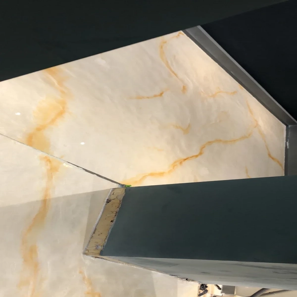 Amber Vein Marble Epoxy Flooring