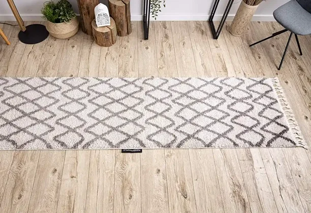 Carpet Runner displayed along a hallway with a low-profile design and straight edge finish