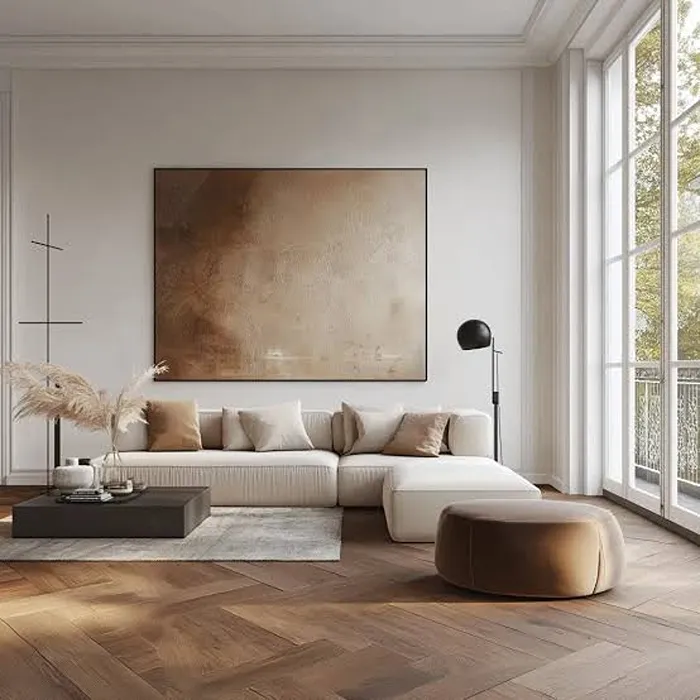 Elegant luxury SPC flooring design featuring realistic wooden patterns and a premium finish for modern home interiors.
