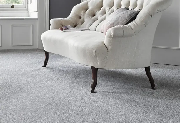 Hard-Twist Cut Pile Carpet roll showing dense twisted fibers and uniform texture for flooring use