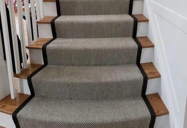 Nylon Stair Carpet Dubai installed on home steps with fitted edges and stair coverage