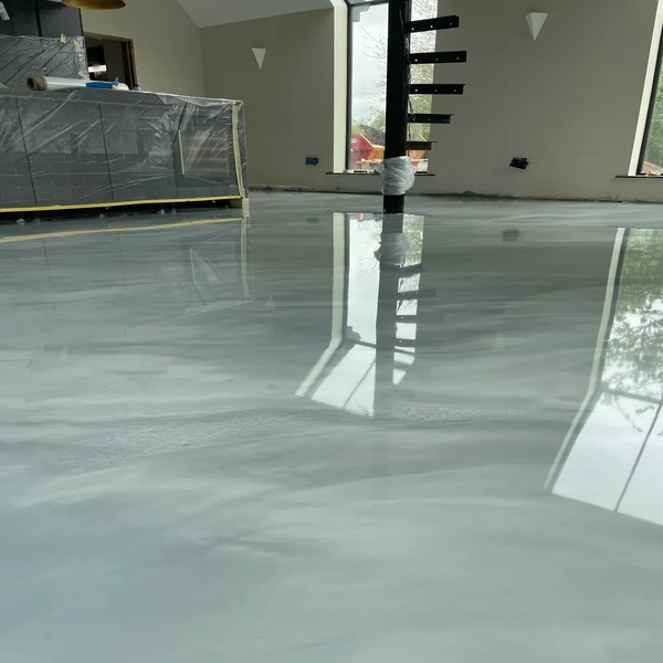 Pearl White Epoxy Flooring
