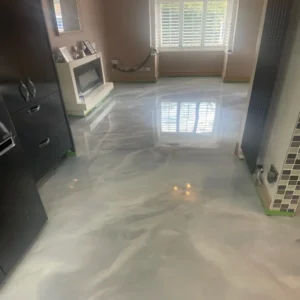 Pearl White Epoxy Flooring