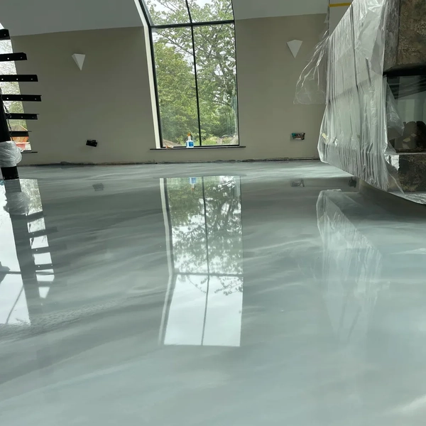 Pearl White Epoxy Flooring