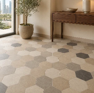 buy premium Hexagon Flooring in Dubai