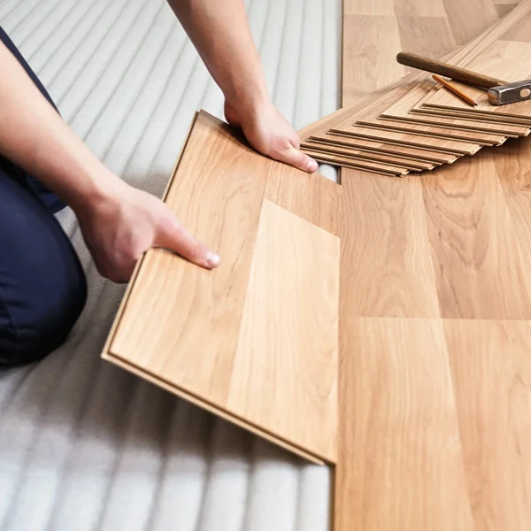 Professional SPC flooring installation process showing floor preparation, plank fitting, and seamless installation steps for modern homes and office interiors.