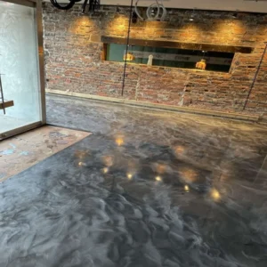 Smoky Bronze Metallic Epoxy Flooring
