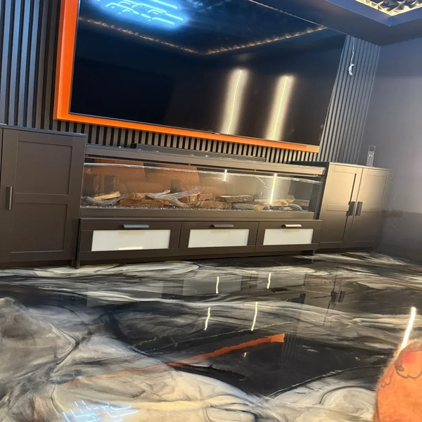 Storm Grey Marble Epoxy Flooring