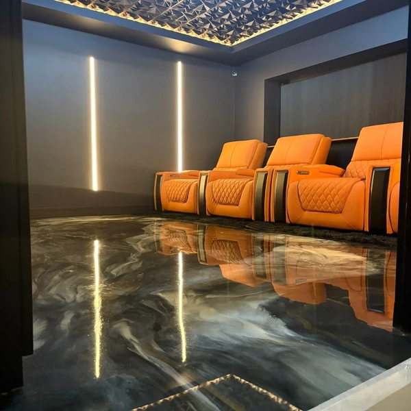 Storm Grey Marble Epoxy Flooring