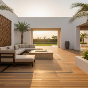 Teak Hollow Deck Flooring