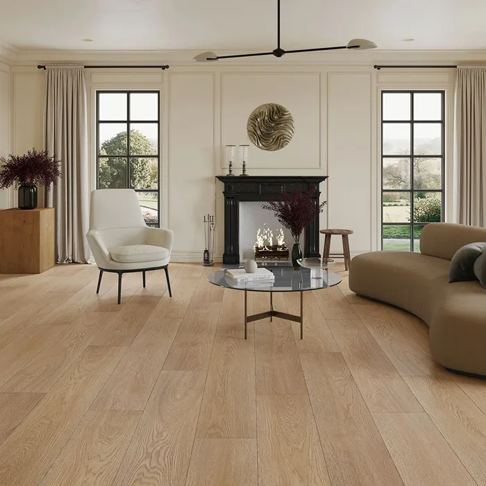 Vinyl Flooring Villas installed throughout spacious interiors with seamless plank transitions
