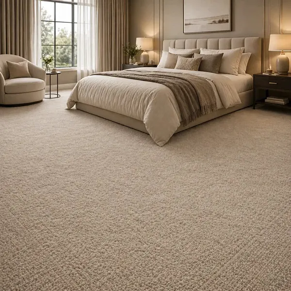 Wall to Wall Carpet installed across a room with full floor coverage and seamless edge fitting
