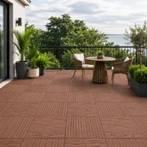 Wood Brown WPC Deck Flooring