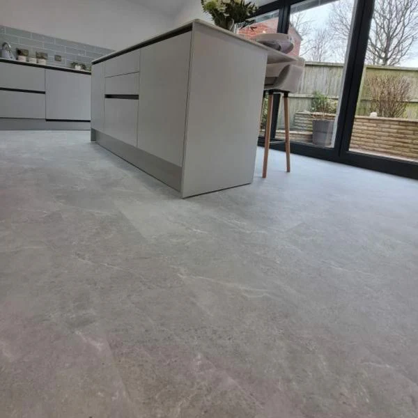 Naturelle Pale Grey Slate Tile SPC Rigid Core Click Vinyl Flooring - Image 4