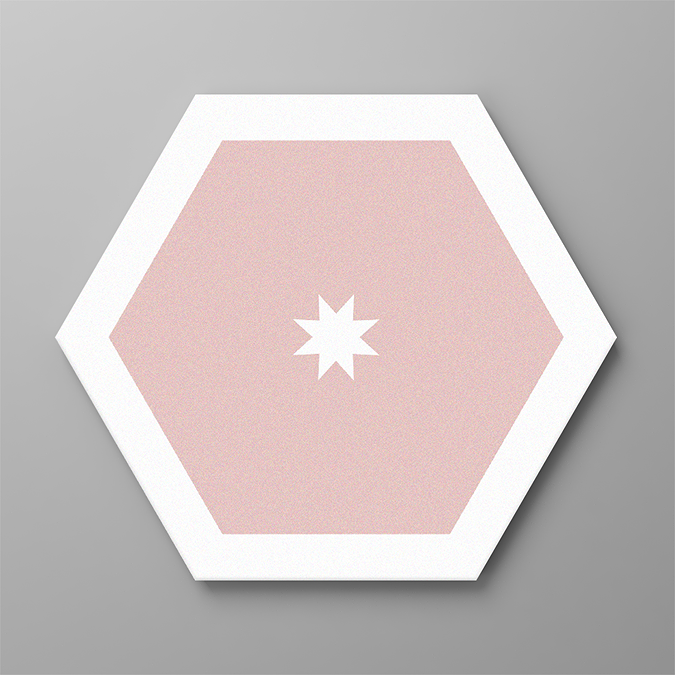 Blush Hexagon Flooring