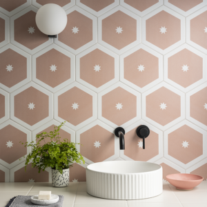 Blush Hexagon Flooring