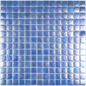 Capri Iridescent Glass Mosaic Flooring