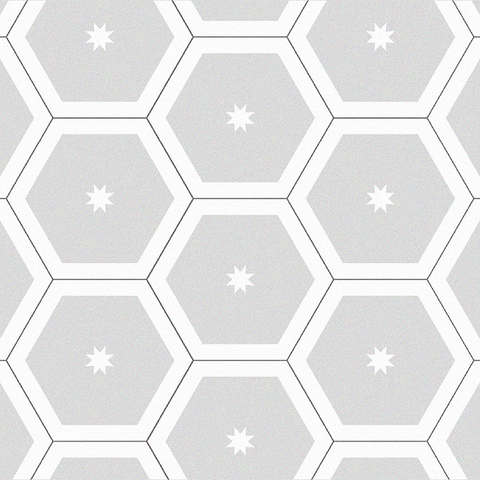 Dove Grey Hexagon Flooring