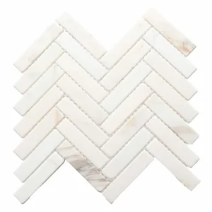 Gold Herringbone Mosaic Flooring