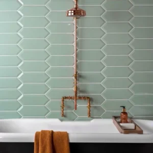 Green Mint Hexagon Flooring