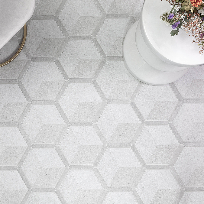 Grey Hexagon Flooring