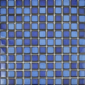 Ocean Dark Blue Blend Mosaic Flooring