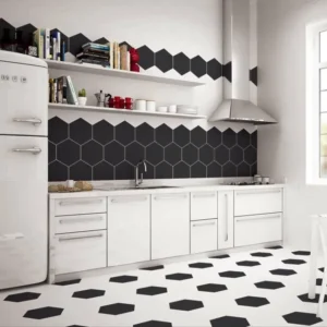 White Hexagon Flooring