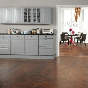 Karndean Spanish Cherry Herringbone LVT Flooring