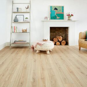 Light Beige Oak Laminate Flooring