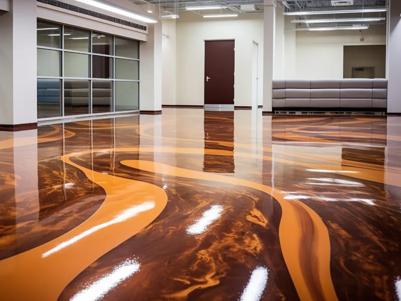 Metallic Epoxy Floor Stain Designs in Dubai