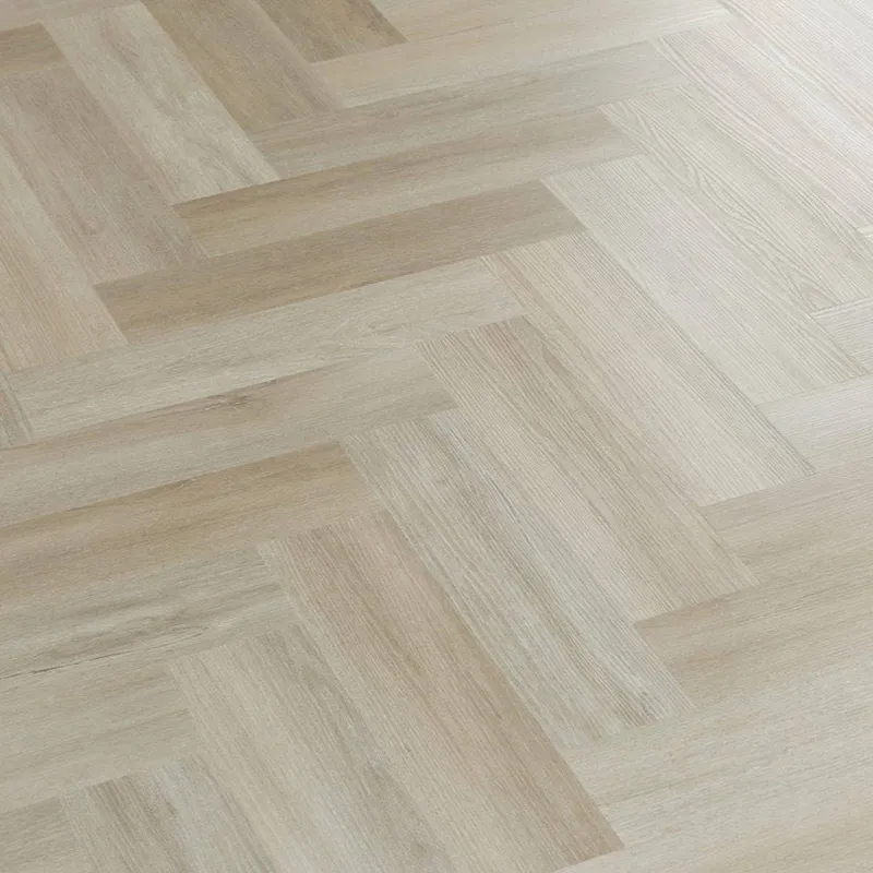 Poplar Pale Wood Parquet LVT-Flooring