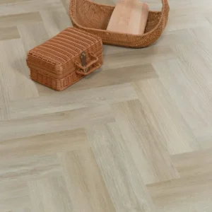 Poplar Pale Wood Parquet LVT Floorings