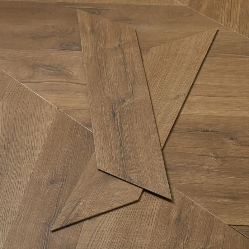 Rich Toffee Oak Signature Chevron LVT-Flooring