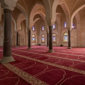 Shah Red Premium Masjid Prayer Carpet