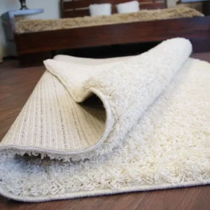 SHAGGY 5cm cream carpet backing
