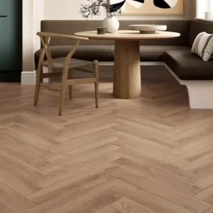 Golden Oak Herringbone Laminate Flooring