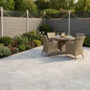 Grey Stone Effect Outdoor Porcelain Tiles